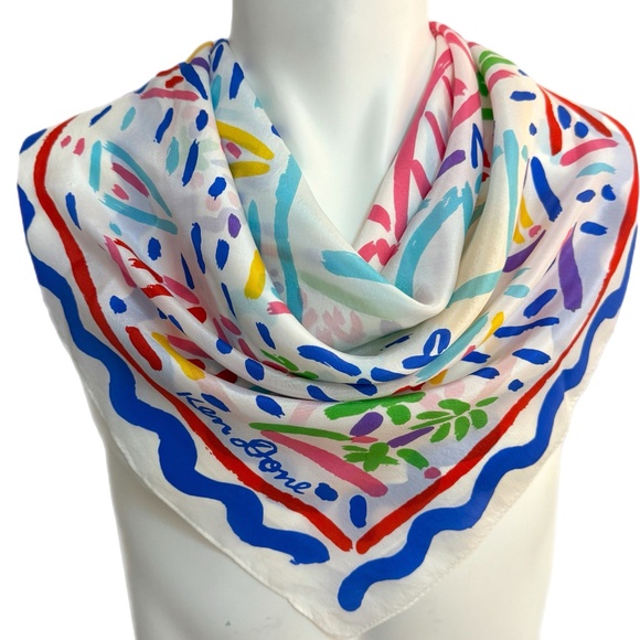 Ken Done 1985 100% Silk Scarf 🇦🇺 🇯🇵| Sydney Harbour Opera House Print - Picture 1 of 10